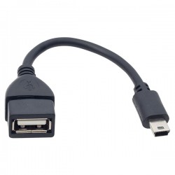 Mini USB'den Dişi USB'ye Çevirici OTG Aparat - 15 CM