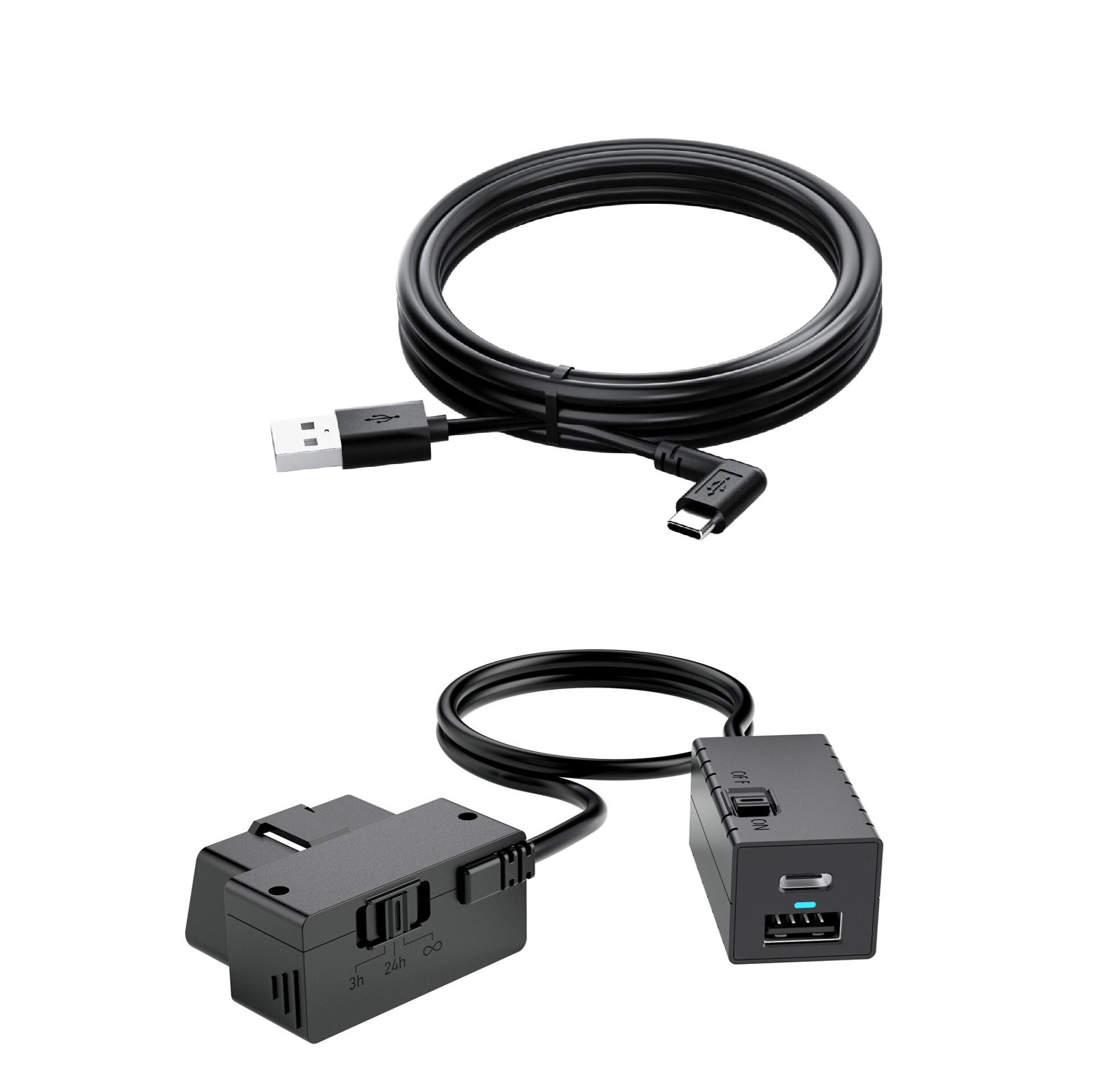 OQO model 01 Docking Cable【未使用】 Viofo A229, A329 ve A119 Mini için OBD2 Park Modu Bağlantı Kablosu