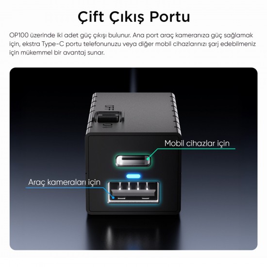 Viofo A229, A329 ve A119 Mini için OP100 OBD2 Park Modu Bağlantı Kablosu