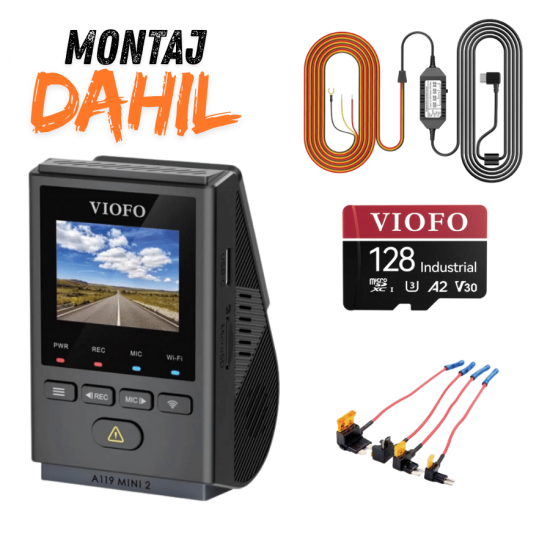 İstanbul/Kocaeli/Sakarya Montaj Dahil Viofo A119 Mini-2 Araç Kamerası Paketi