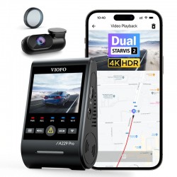 Viofo A229 Pro 2 Kameralı 4K+2K Wifi GPS’li Araç Kamerası
