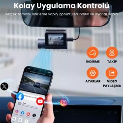 70Mai A410 1944P+1080P Ön ve Arka Araç Kamerası