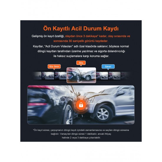 İstanbul/Kocaeli/Sakarya Montaj Dahil 70Mai A800SE Çift Kameralı Araç Kamerası Paketi İstanbul/Kocaeli/Sakarya Montaj Dahil 70Mai A800SE Çift Kameralı Araç Kamerası Paketi