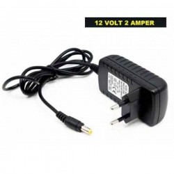 12 Volt 2 Amper Adaptör 5,5x2,5mm Jak 