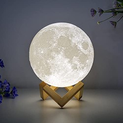Dokunmatik Renk Değiştiren Ay Lamba, Küre Led Başucu Lambası Pilli