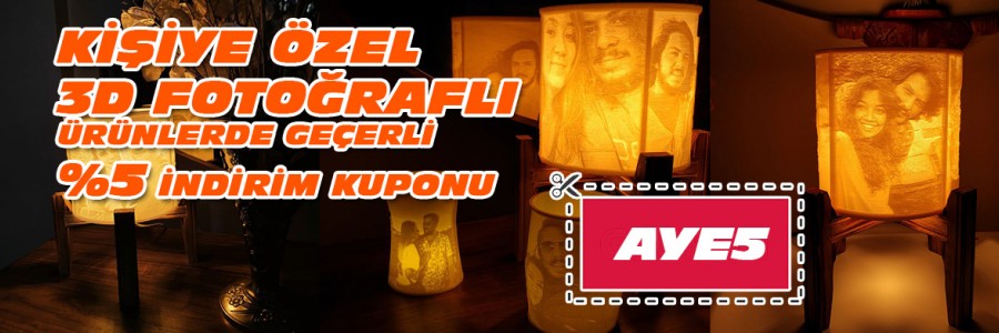 Kişiye özel 3D fotoğraflı hediyelik eşyalar