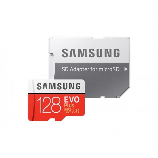 Samsung Evo Plus 128 GB U3 Micro SD Hafıza Kartı MC128HA Samsung Evo Plus 128 GB U3 Micro SD Hafıza Kartı MC128HA