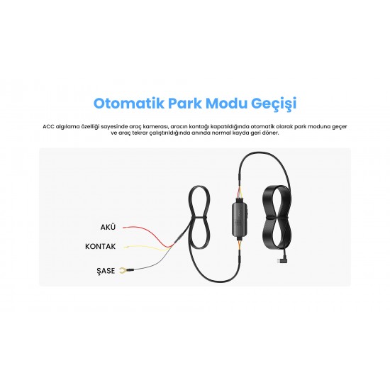 Viofo HK6 A329S ve A229 Ultra için Type-C Hibrit Park Modu Kiti