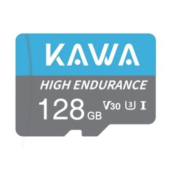 Kawa High Endurance U3 V30 100MB/s Okuma 60MB/s Yazma 128GB Micro SD Hafıza Kartı