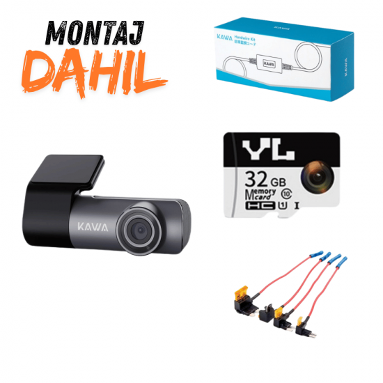 İstanbul/Kocaeli/Sakarya Montaj Dahil Kawa D5 Gen2 Araç Kamerası Paketi