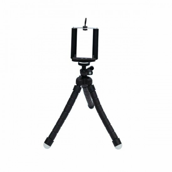 KingMa Esnek Ahtapod Tripod Telefon Tutucu Siyah