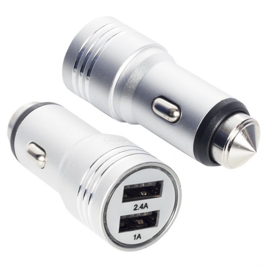 Powerway X-633 Çift USB'li 3.1 Amper Metal Araç Şarj Cihazı Powerway X-633 Çift USB'li 3.1 Amper Metal Araç Şarj Cihazı