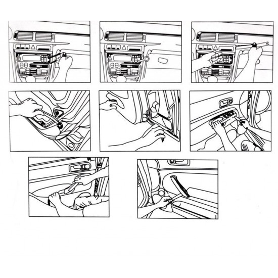 Oto Ön Panel, Trim, Teyp Sökme Aparat Takımı 12 Parça Oto Ön Panel, Trim, Teyp Sökme Aparat Takımı 12 Parça