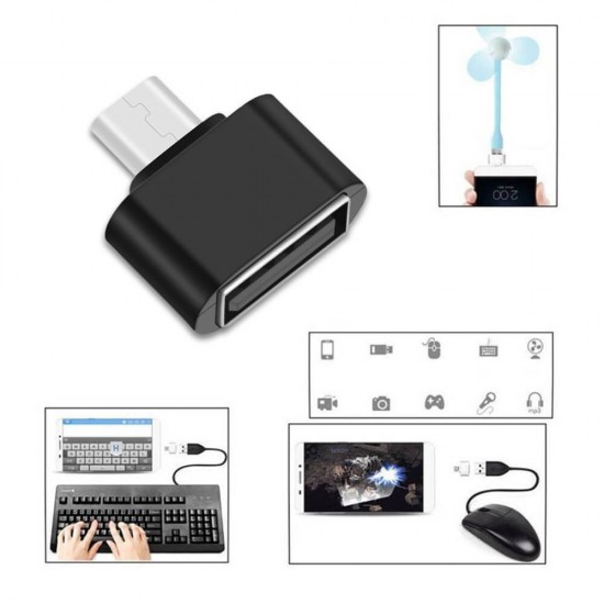 Micro USB to USB OTG Çevirici Dönüştürücü Siyah Micro USB to USB OTG Çevirici Dönüştürücü Siyah