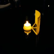 Kişiye Özel 3D Fotoğraflı Yarım Ay Mumluk